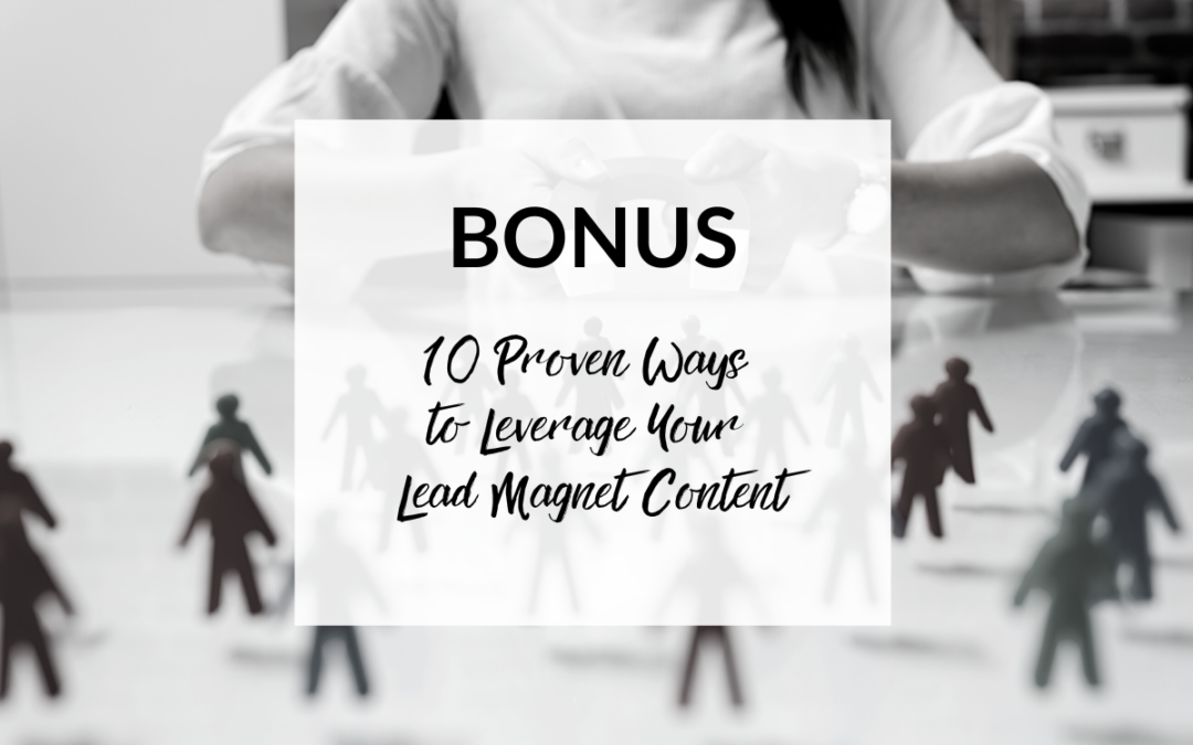 Bonus Lead Magnet Training
