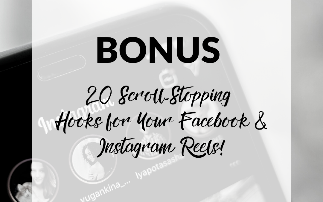 NEW: 20 Scroll-Stopping Hooks for Reels!